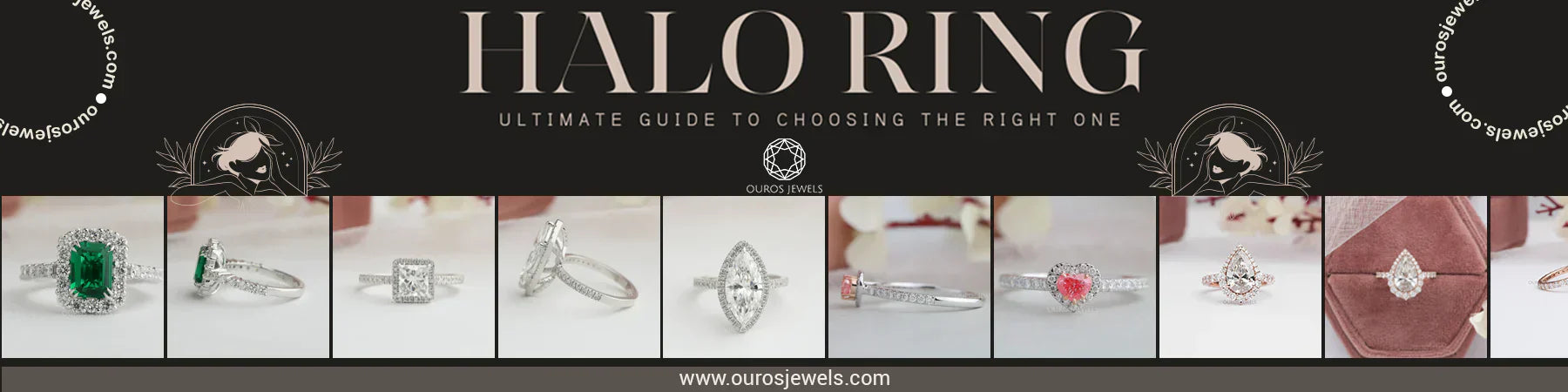 [Text]- Halo Ring- Ultimate guide to choosing the right one [Style]-Image Collage,