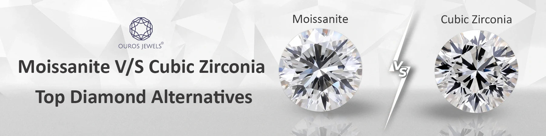 Moissanite vs. Cubic Zirconia: Top Diamond Alternatives - Comparison of two popular diamond alternatives, highlighting their appearance and characteristics