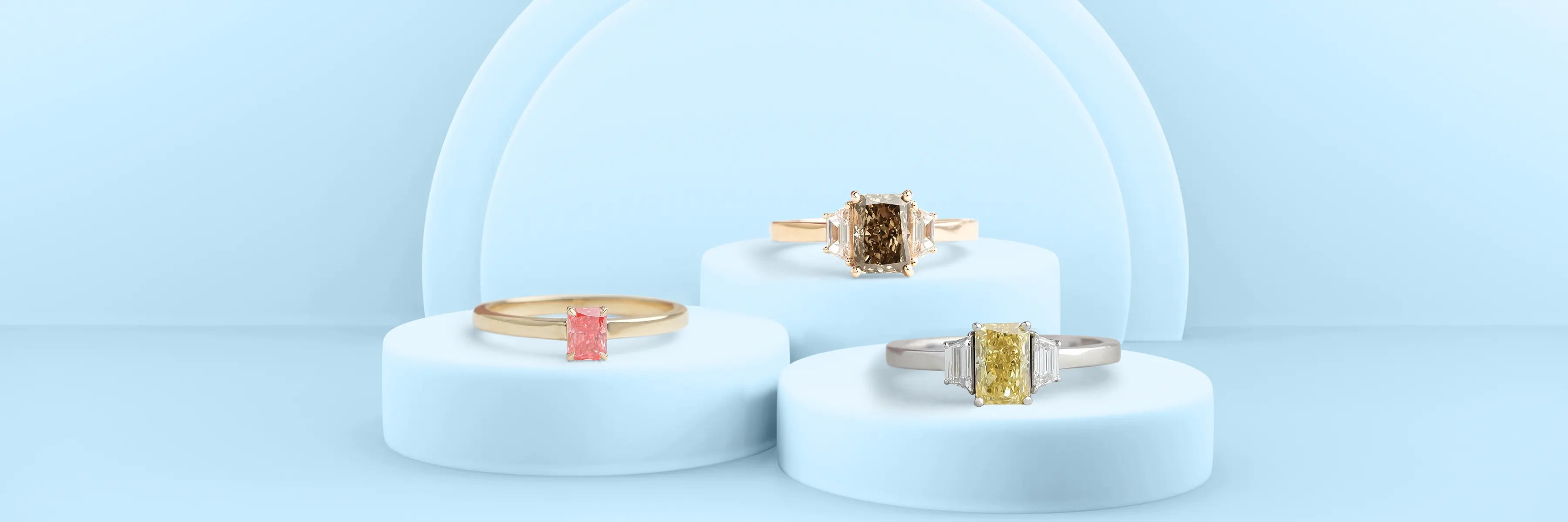 Radiant Schliff Diamant Verlobungsringe