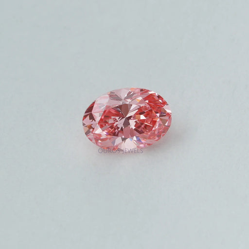 0.31 Carat Each Pink Oval Lab Diamond Ouros Jewels