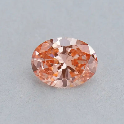 0,82 Karat Schick Rosa Oval Schliff Labor Gezüchteter Diamant