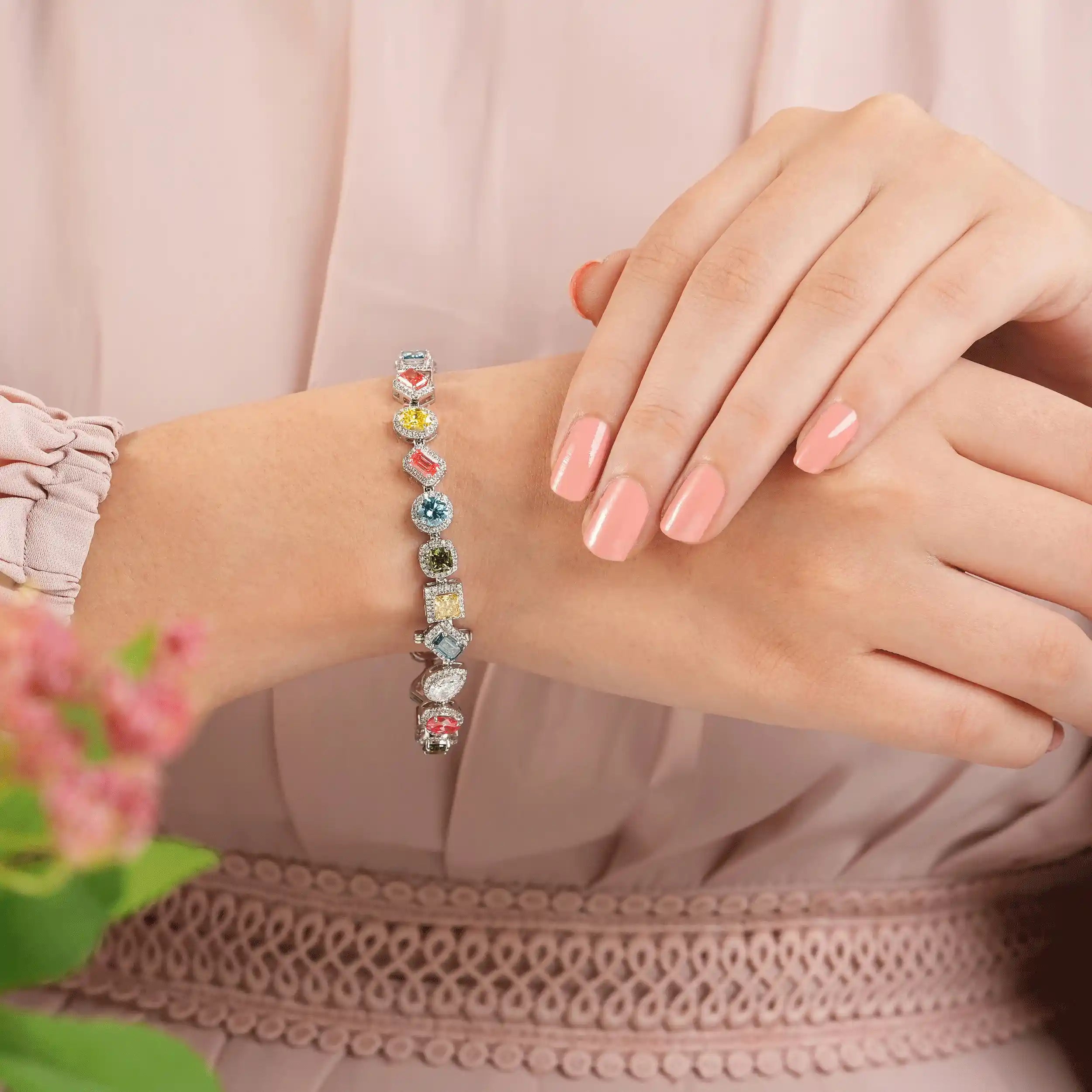Color Diamond Bracelet