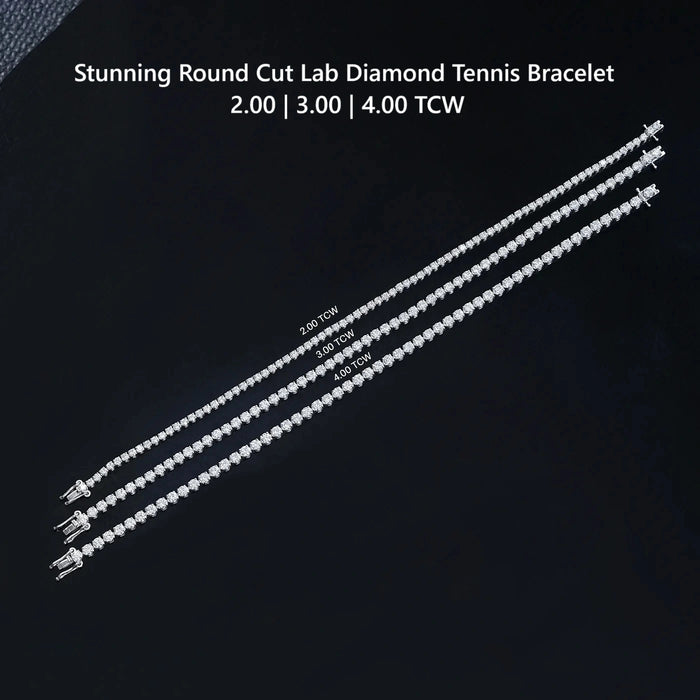 Armband Mit 2.50 mm Großen, Nachhaltig Gewonnenen Diamanten