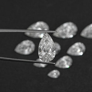 IGI-zertifizierter im Labor gezüchteter Diamant im Birnenschliff