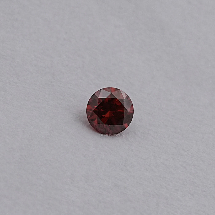 Red Round Lab Grown  Diamond Loose
