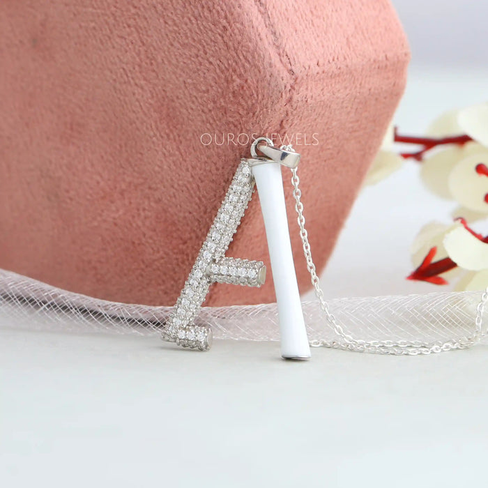 Round Enamel Letter Pendants