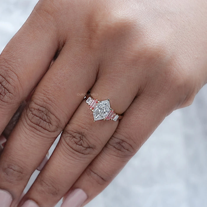 Niederlandischer Marquise Baguetteschliff Diamantring