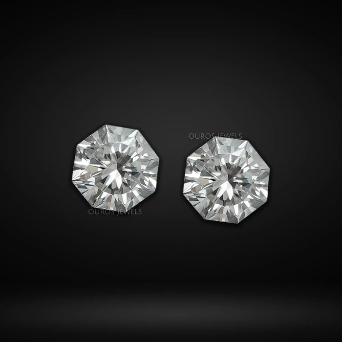 Oktagon Form Labor Diamant Loses Paar