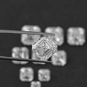 Im Labor gezüchteter Diamant im Asscher-Schliff