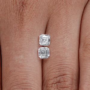 Asscher Cut Loose Lab Diamond Pair