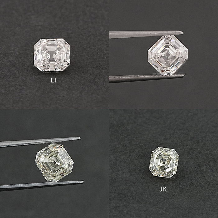 Alte Mine Asscher Schliff Labor Gezüchteter Diamant