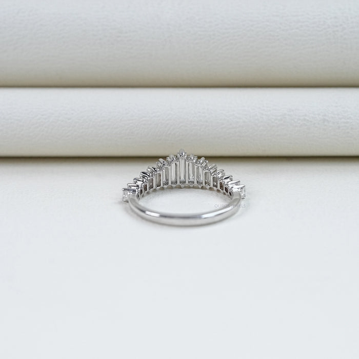 Baguette schliff Diamant Ehering