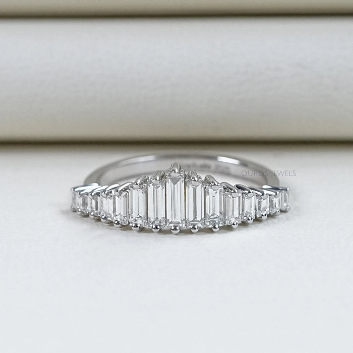 Baguette schliff Diamant Ehering
