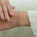 East West Oval Lab Diamond Tennis Bracelet Bracelet
