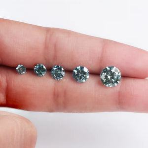 round cut blue lab diamond 