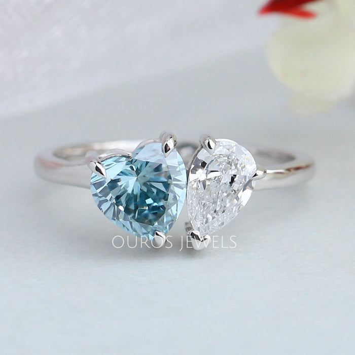 Herz & Birne Diamant Toi Et Moi Ehering