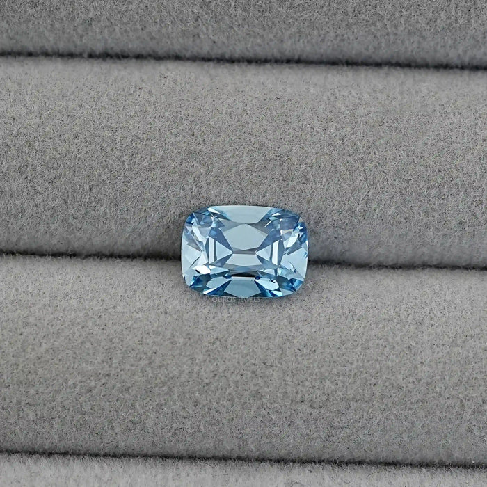 3.00 Carat Fancy Vivid Blue Old Mine Cushion Lab Diamond