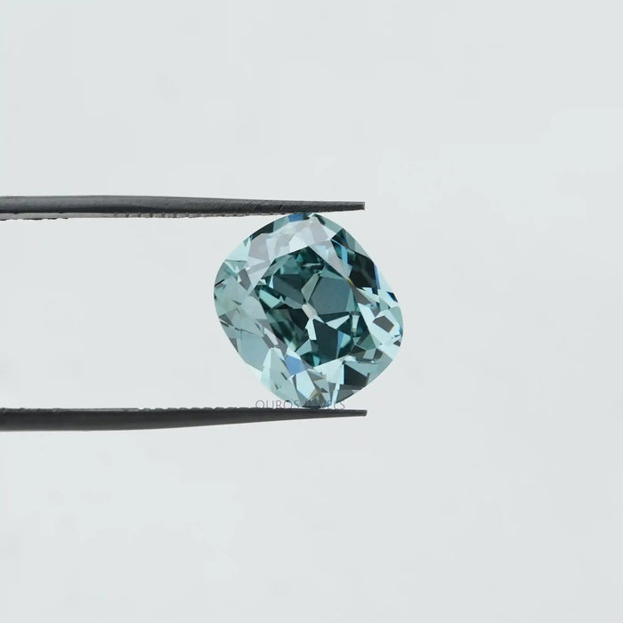 7.16 CT blue cushion loosee diamond