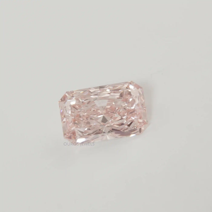 Radiant Cut Fancy Vivid Diamond on White Background 