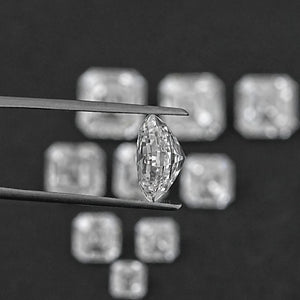 Im Labor gezüchteter Diamant im Asscher-Schliff