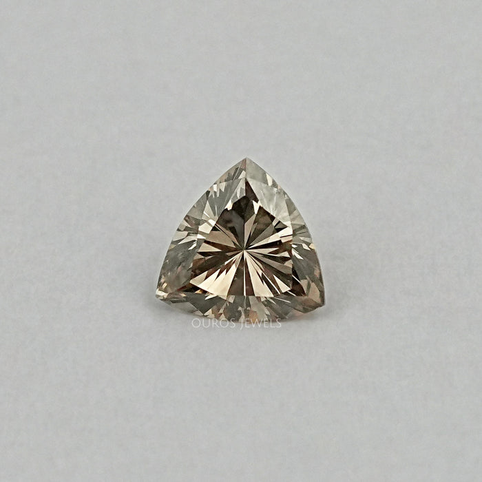 Champagne Trillion Cut Lab Grown Loose Diamond
