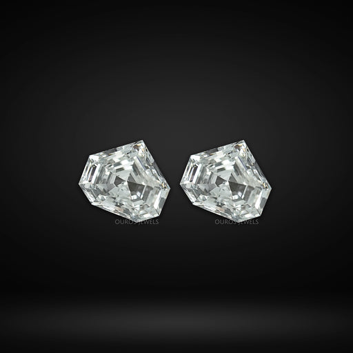 Step Cut  Bullet Shape  Lab Diamond Matching Pair