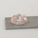 Loose Pink Oval Shape Diamond on Grey Pallete