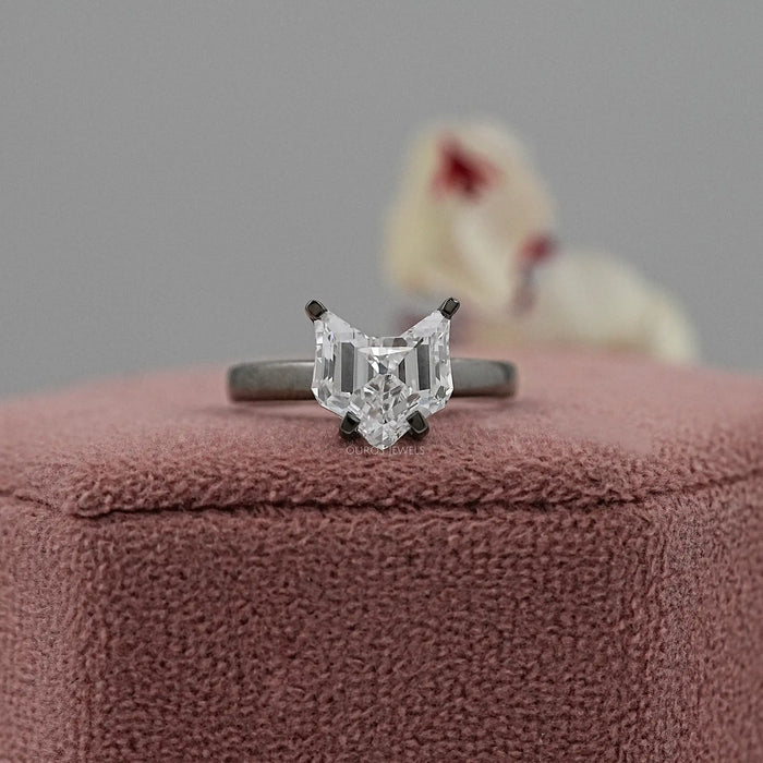 Antik Katzenschliff Diamant Solitar Ring