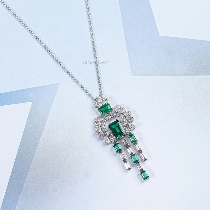 Cluster Diamant und Edelstein Anhänger