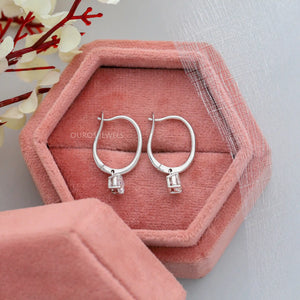 Hexagon Shape Drop And Dangle Earrings