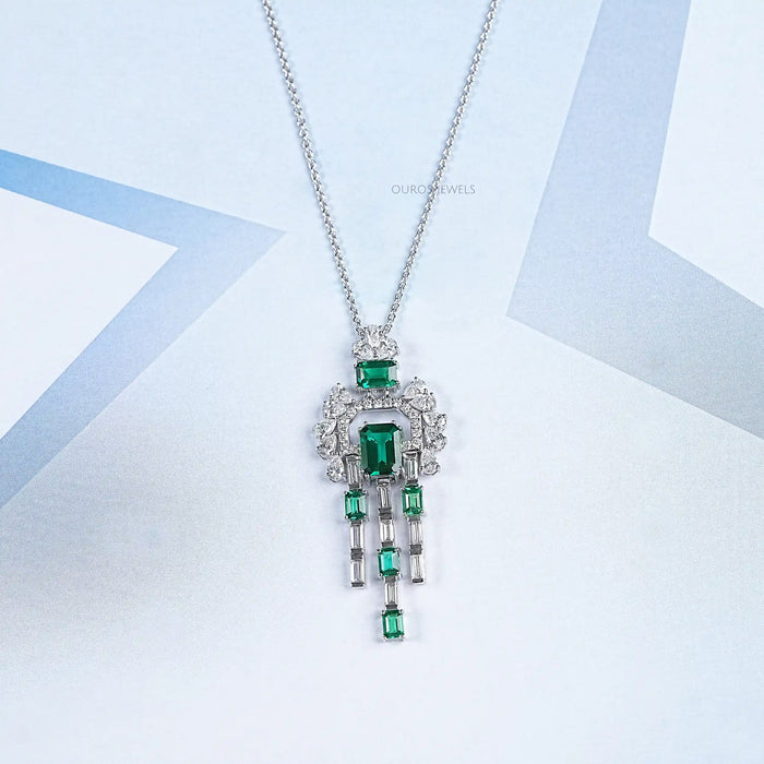 Cluster Diamant und Edelstein Anhänger
