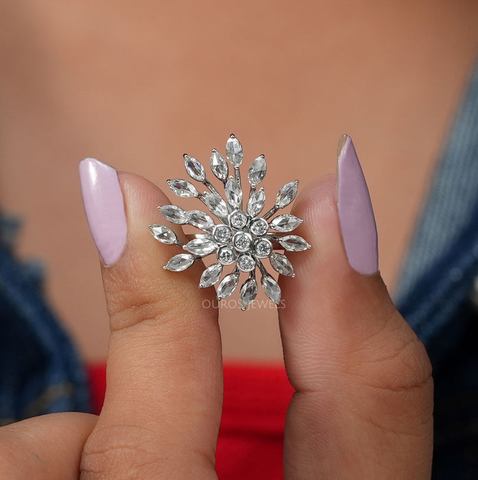 Cluster Lab Diamond Cocktail Ring