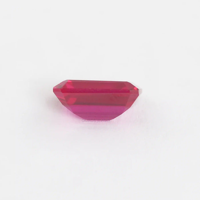 side view of colombian ruby gemstone 