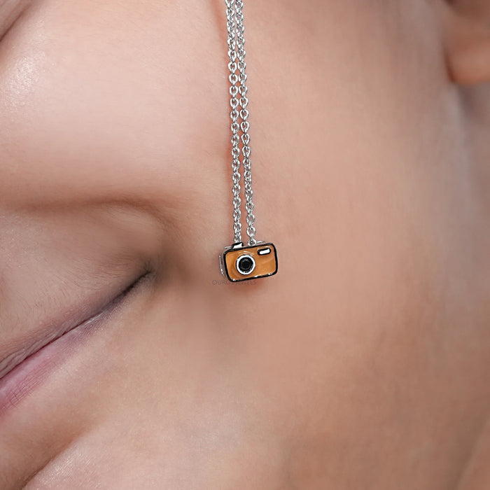 Retro Camera Pendant Necklace For Kids