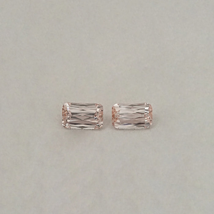 Light Pink Criss Cut Diamond Matching Pair