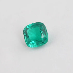 IGI Certified  Cushion Shape Colombian Emerald Gemstone