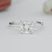 top view of igi certified cushion cut diamond solitaire engagement ring