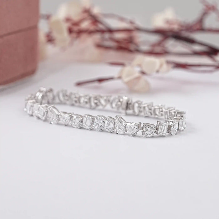 Brilliant Multi Shape Lab Diamond Bracelet