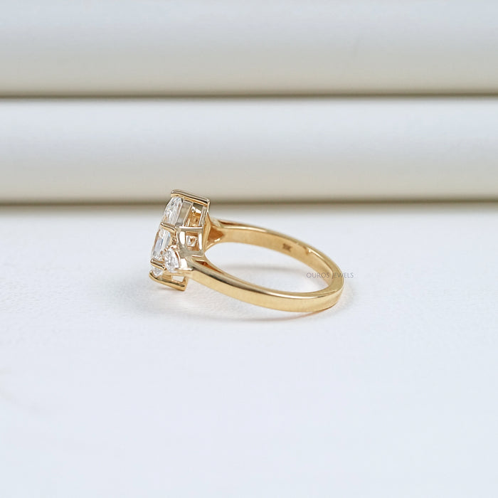 Dutch Marquise Cut Three Stone Engagement Ring