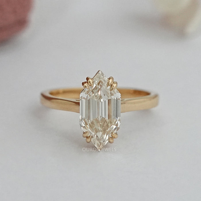 Dutch Marquise Lab Diamond Solitaire Engagement Ring