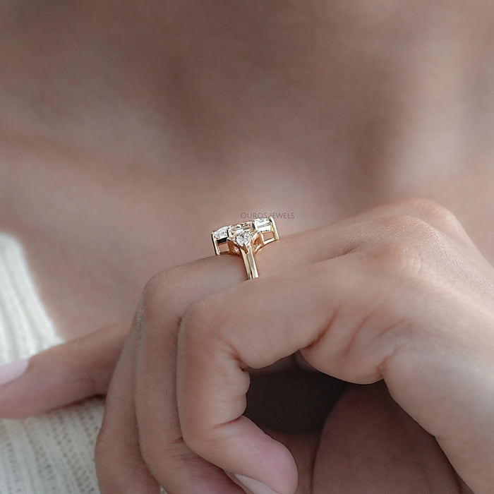 Dutch Marquise Cut Three Stone Engagement Ring
