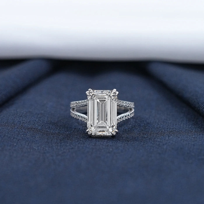 Emerald Cut Diamond Engagement Ring - Beyonce Edition