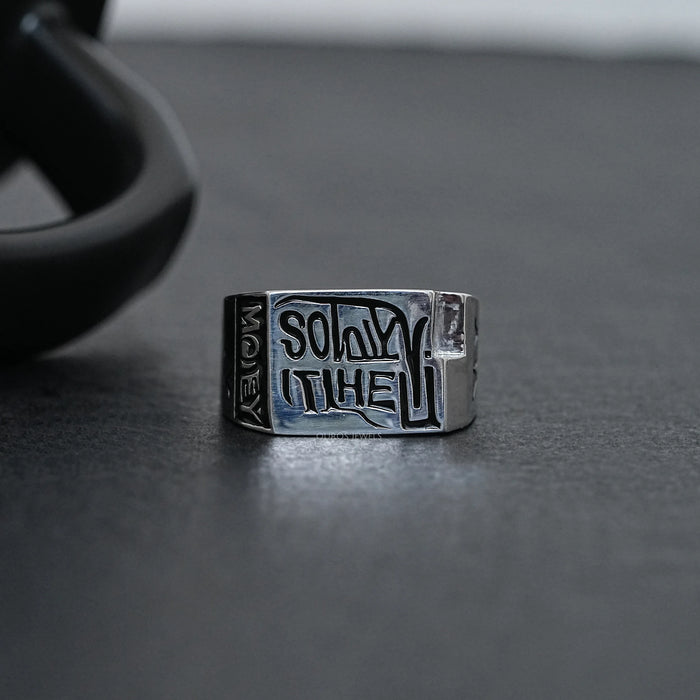 Men's Engraved Wedding Band