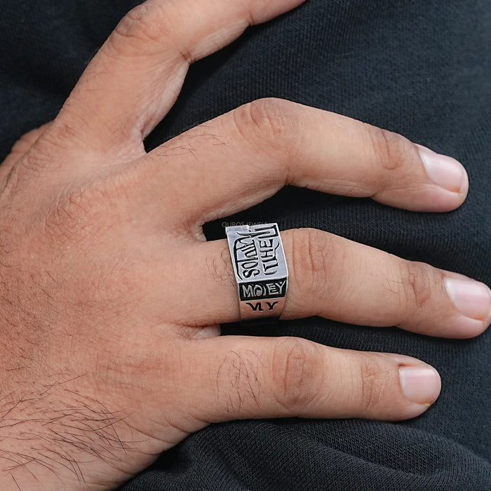 Men's Engraved Wedding Band