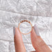 bypass set round diamodn ring rose gold 