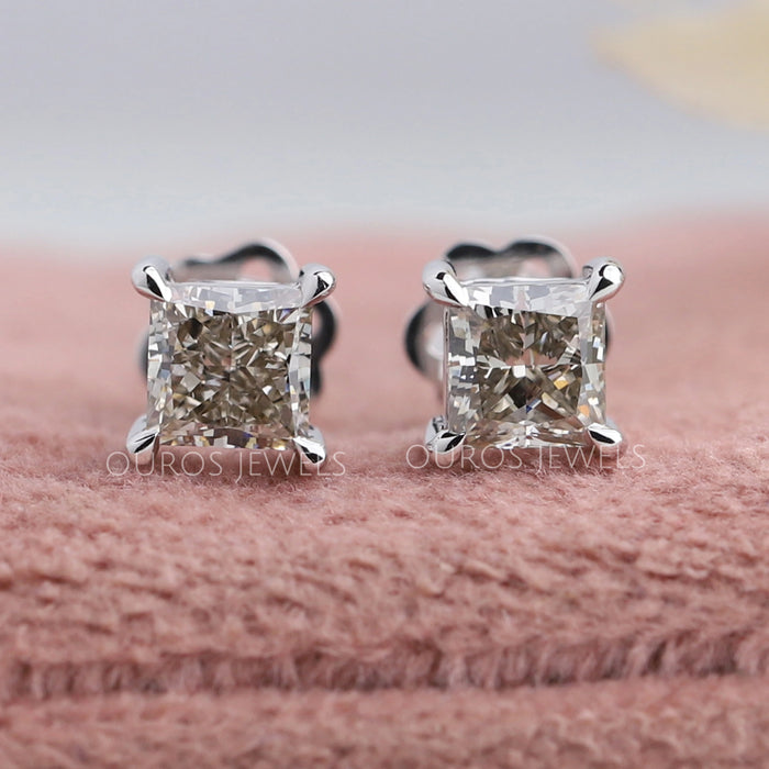 Olive Prinzessin Labor Diamant Solitär Ohrringe