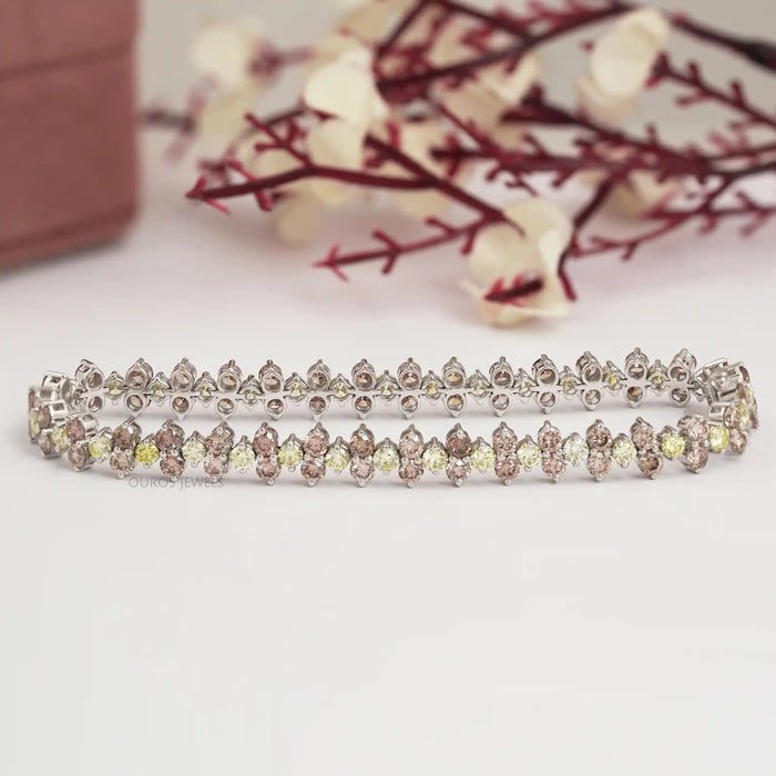 round diamond tennis bracelet 