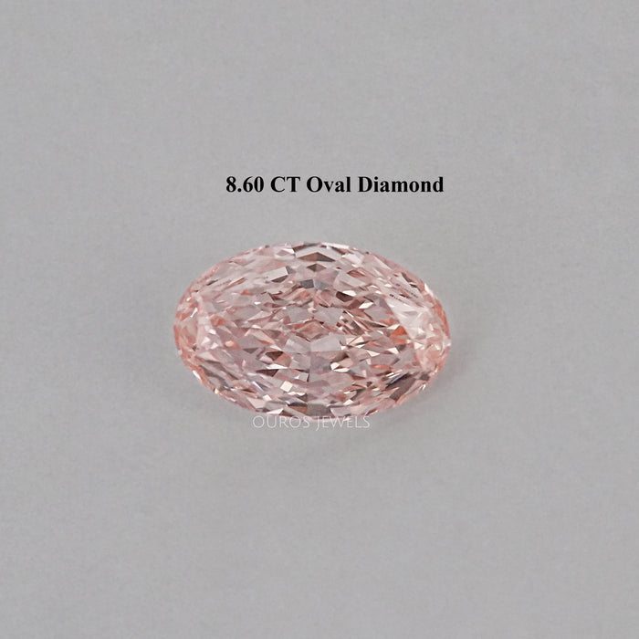 Fancy Intense Pink Oval Cut Lab Diamond