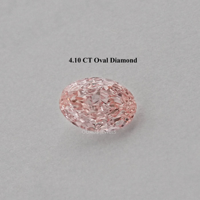 Fancy Intense Pink Oval Cut Lab Diamond