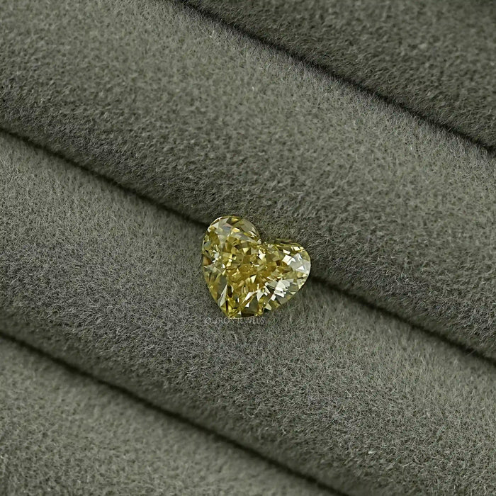 Fancy Intense Yellow Heart Lab Grown Loose Diamond
